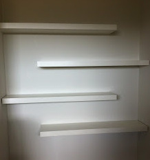 Floating shelf installation services Adelaide