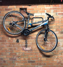 Bike rack wall installation